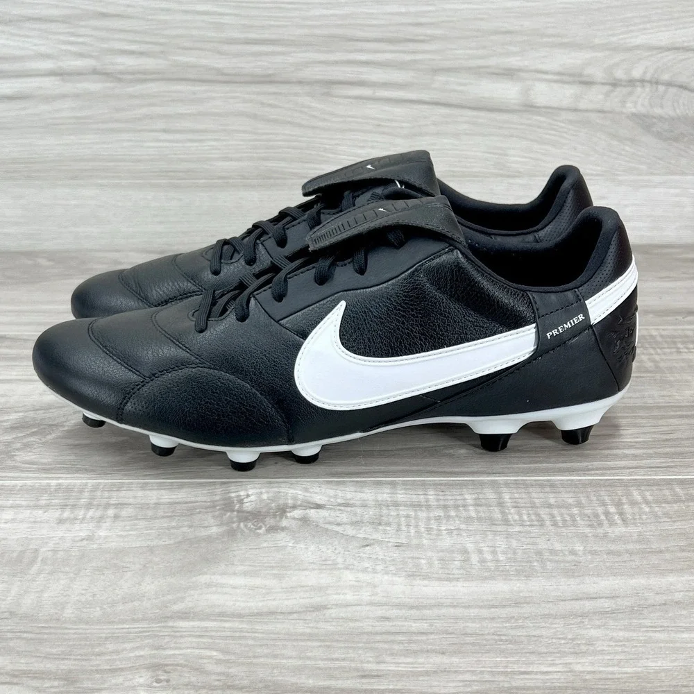 Nike Soccer Cleats Premier III 3 FG Mens Size 11 Black White AT5889-010 NEW